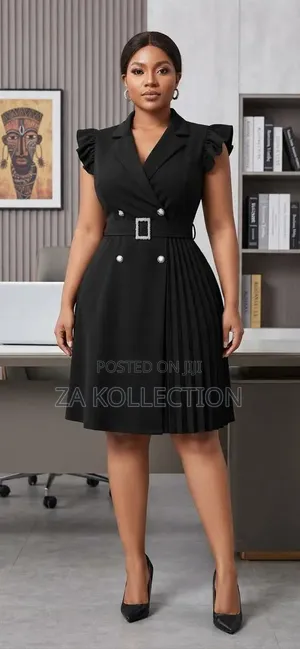 Modern Ladies Flare Black Office Wear