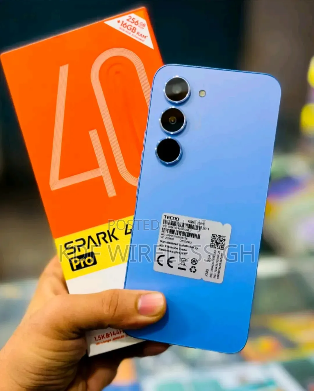 New Tecno Spark 40 Pro 256 GB Blue
