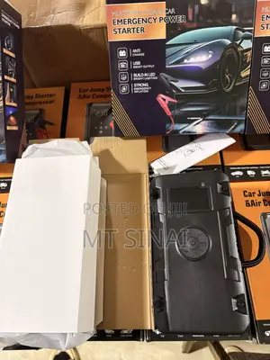 Car Jump Starter With a Car Tire Pump
