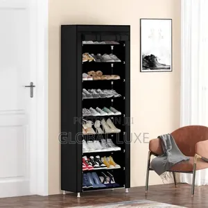 10-Layer Shoe Rack – Spacious & Durable