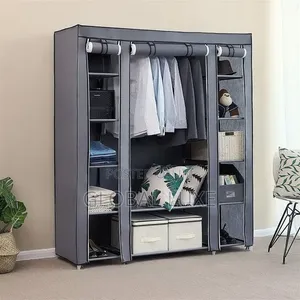 3-in-1 Foldable Portable Wardrobe – Spacious Clothes Organizer