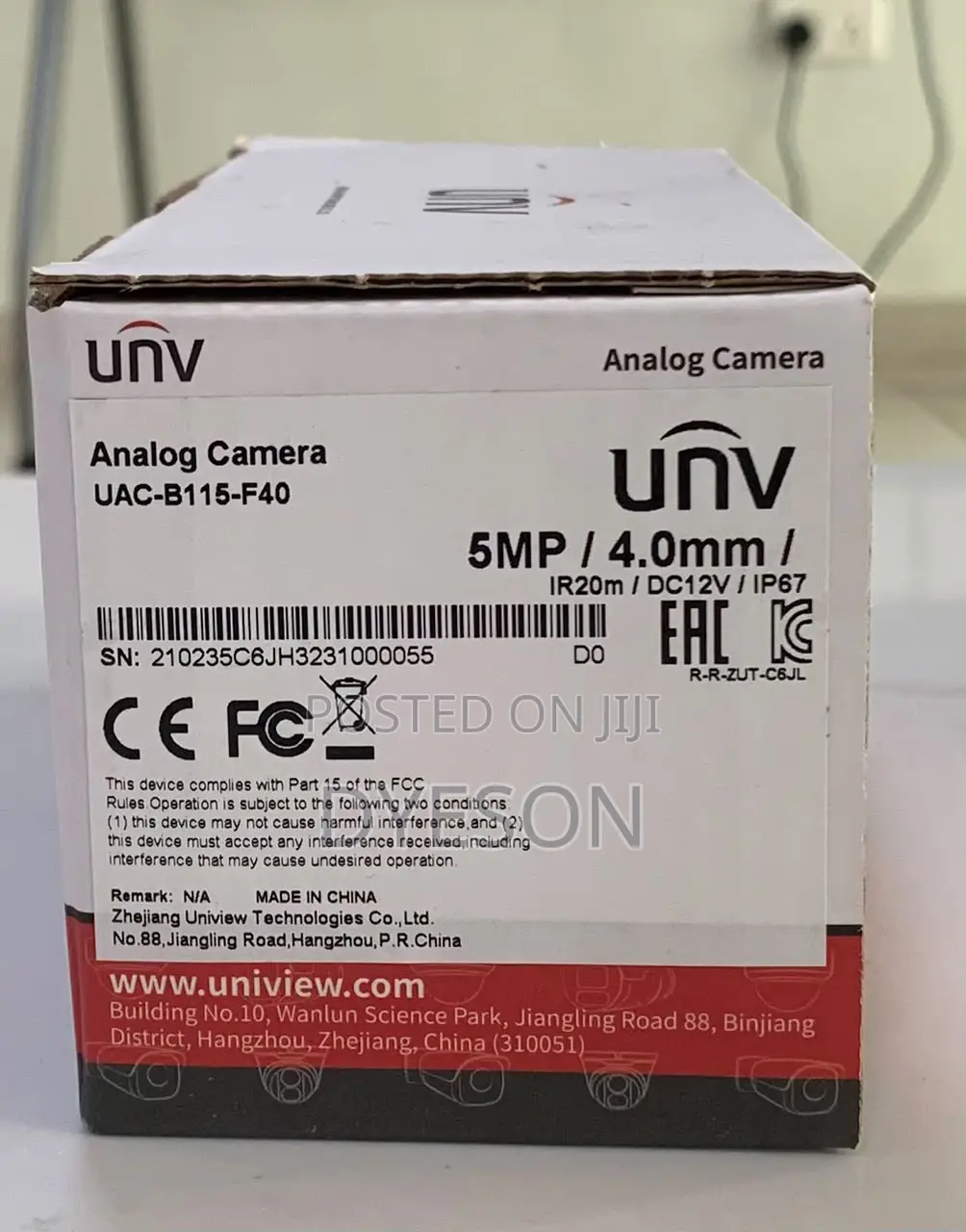UAC-B115-F40 5MP HD Fixed IR Mini Bullet Analog Camera
