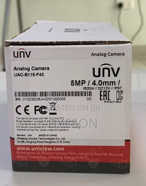 UAC-B115-F40 5MP HD Fixed IR Mini Bullet Analog Camera
