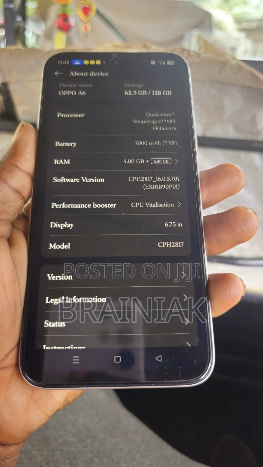 Oppo A6 128 GB Pink