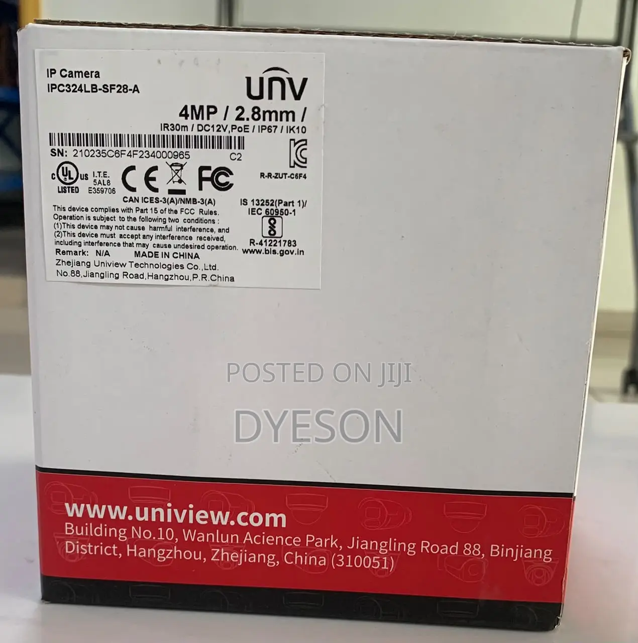 IPC324LB-SF28-A 4MP Fixed IR Dome Network Camera
