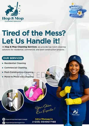 We Offer All Types of Cleaning Services in Accra.