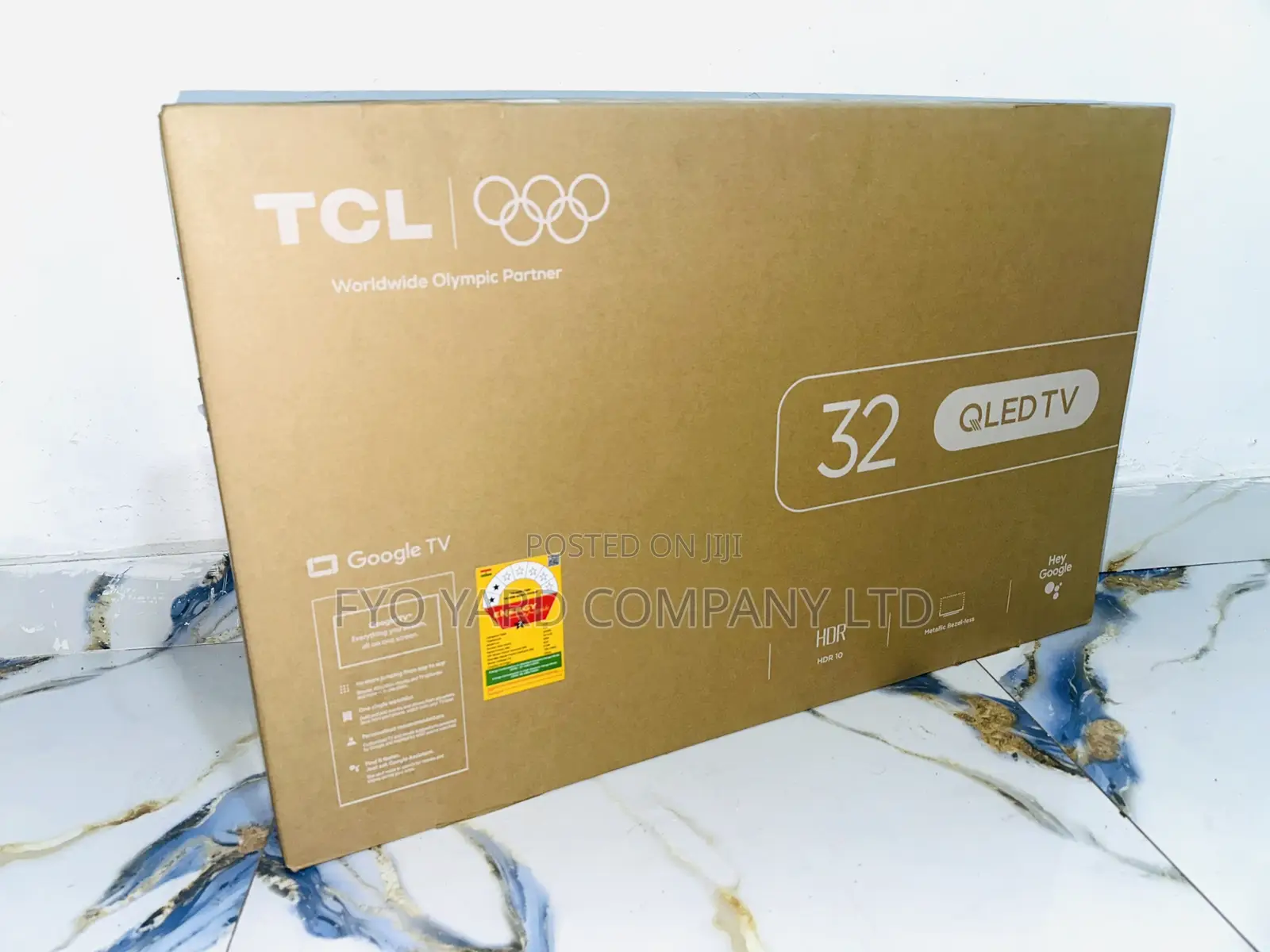 TCL 32” Android QLED Smart Satellite Frameless TV