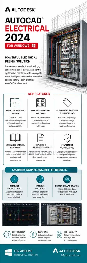 Autodesk Autocad Electrical 2024 for Windows