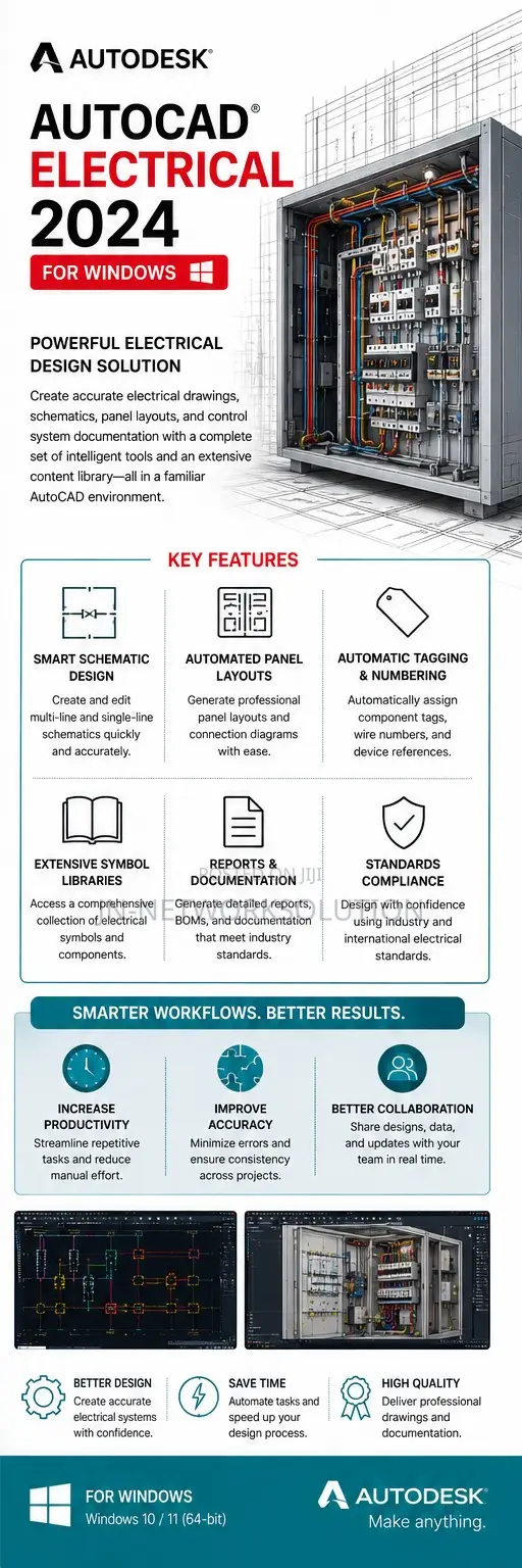 Autodesk Autocad Electrical 2024 for Windows