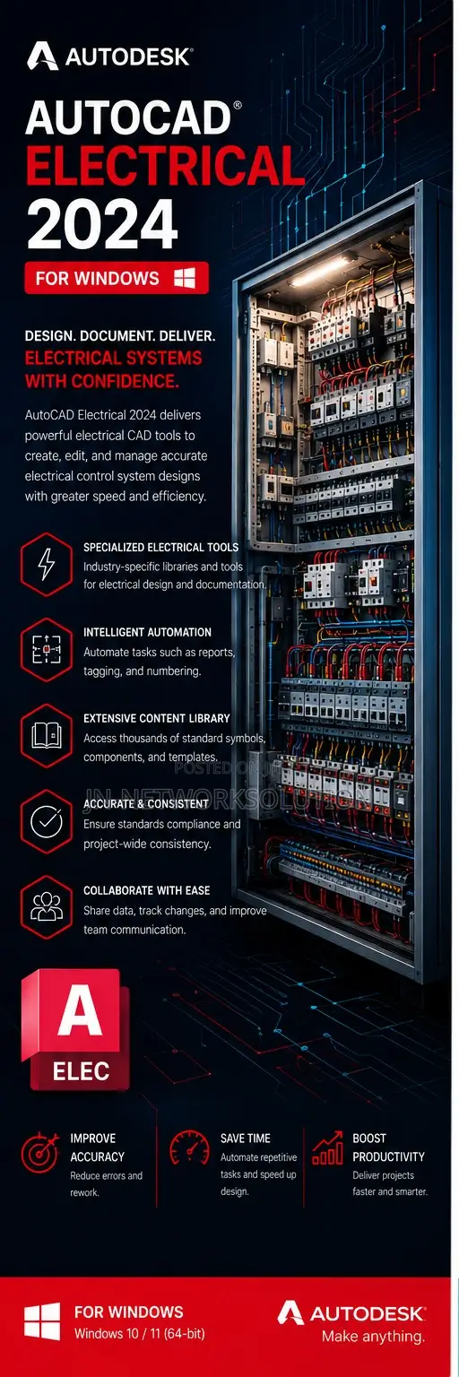 Autodesk Autocad Electrical 2024 for Windows
