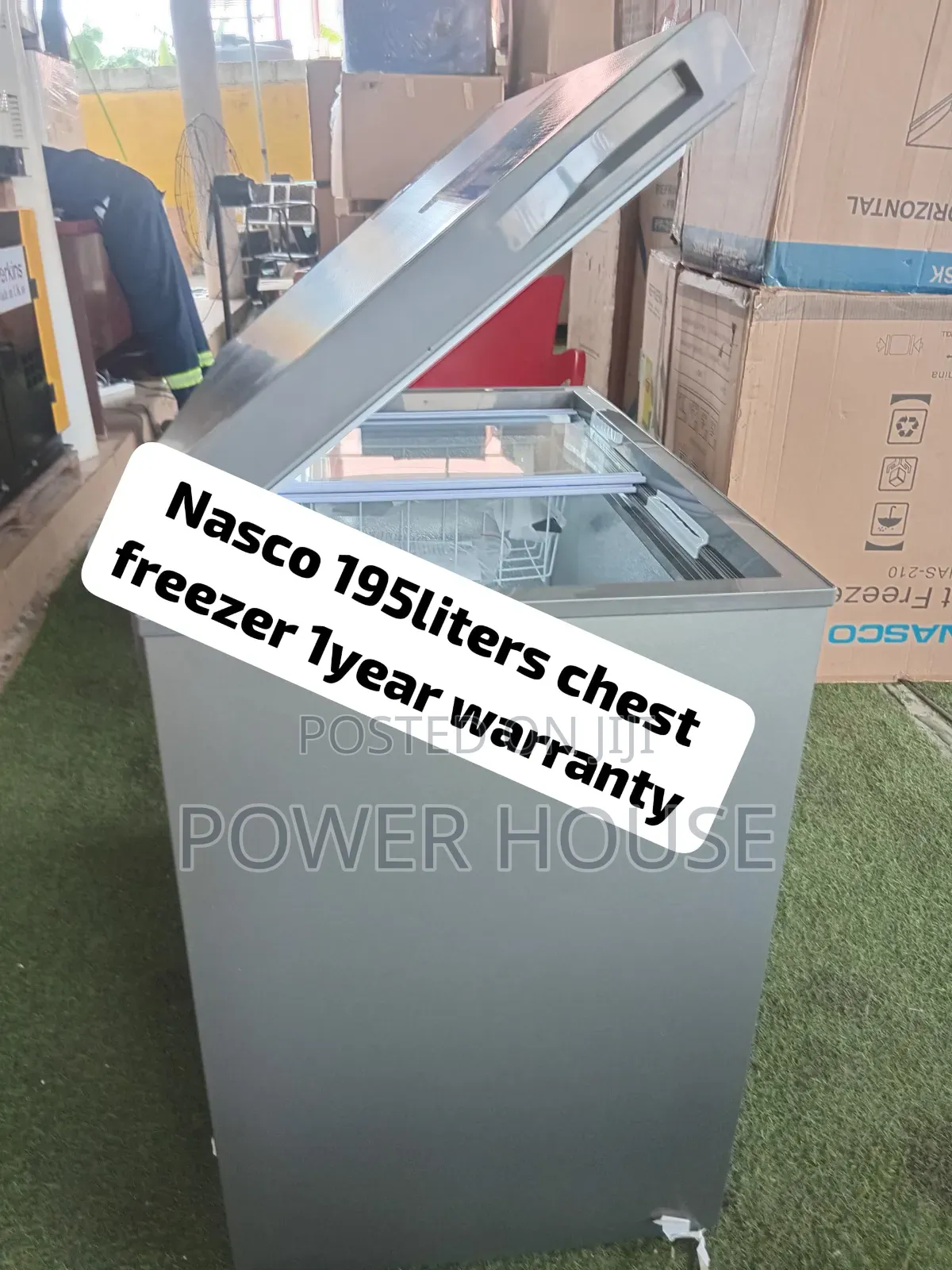 NASCO 195L Chest Freezer Perfect Family Freezer for Meat, Chicken Fish