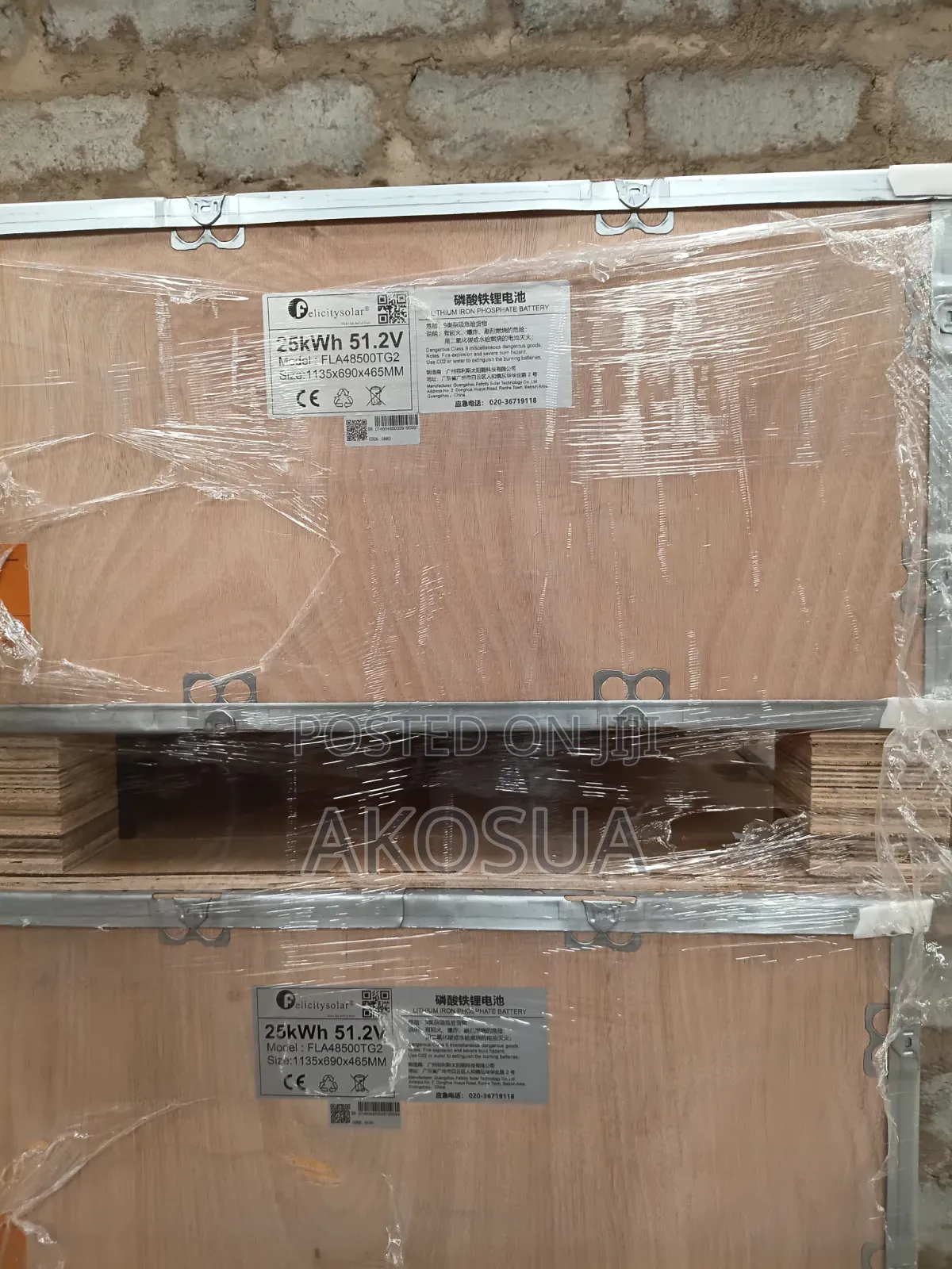 Felicity Solar Lithium Battery 25KWH Power