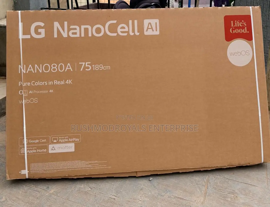 LG 75" NANO80A Smart TV - Real Color NanoCell Display webOS