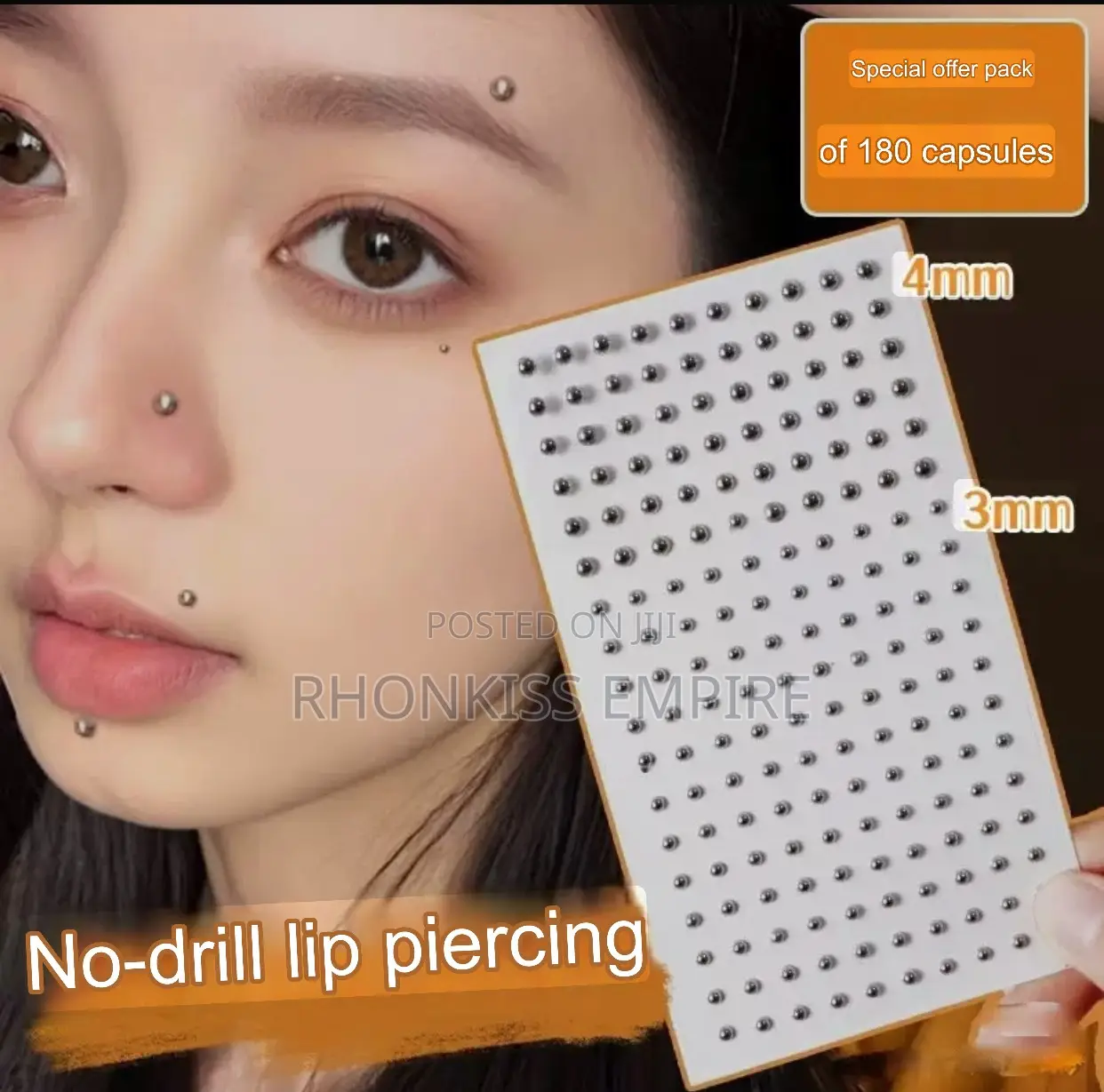 No Piercing Nose Studs