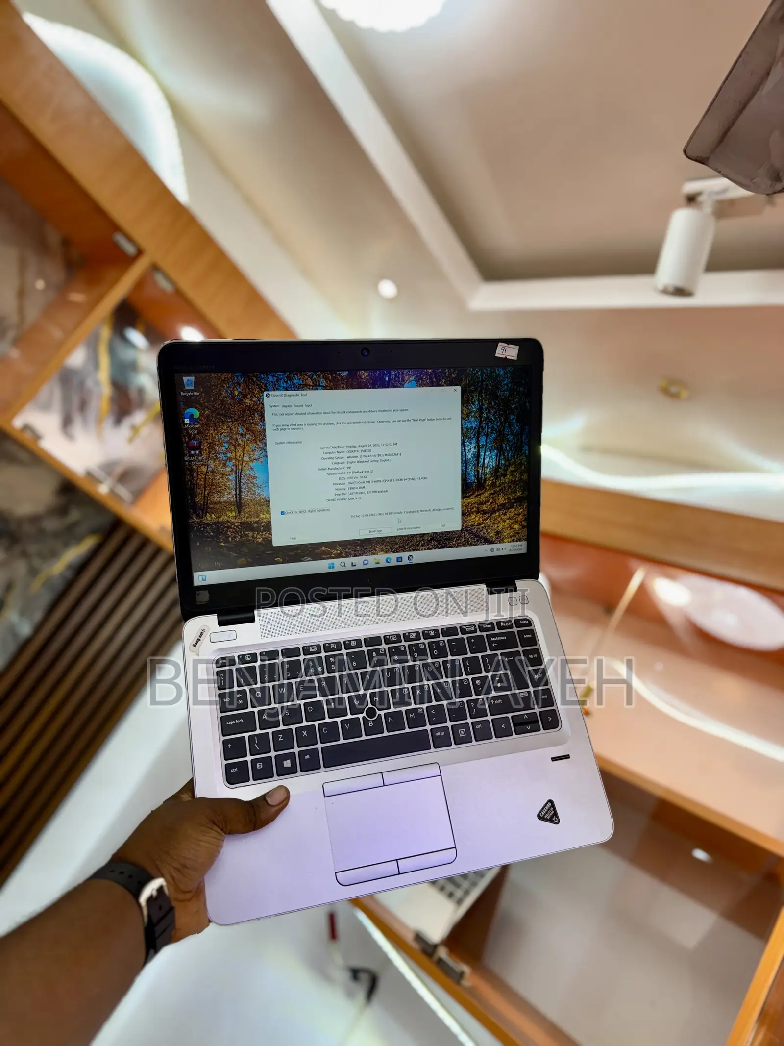 Laptop HP EliteBook 840 G3 8GB Intel Core i5 SSD 256GB