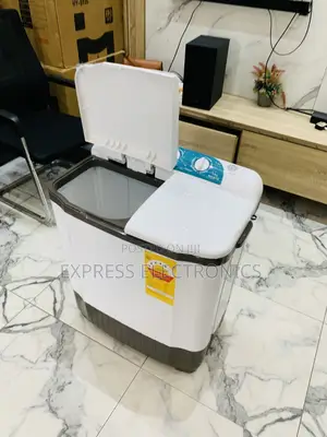 Nasco NASTT-B50FL 5kg Twin Tub Washing Machine - White Grey