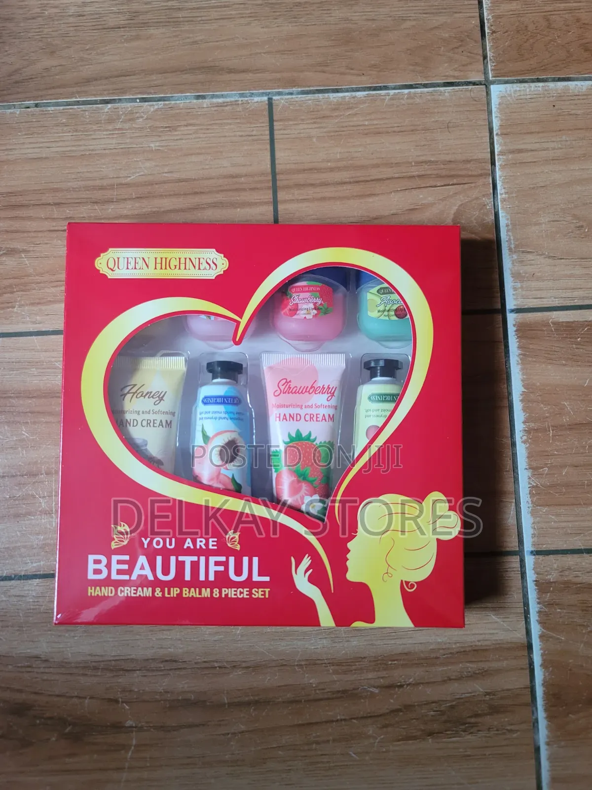 8Pcs Hand Cream Lip Balm -(Strawberry, Avocado, Peach,Honey)