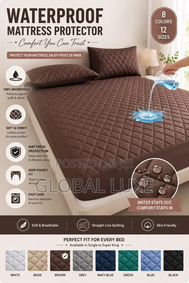 Waterproof Fitted Bedsheet – Mattress Protector
