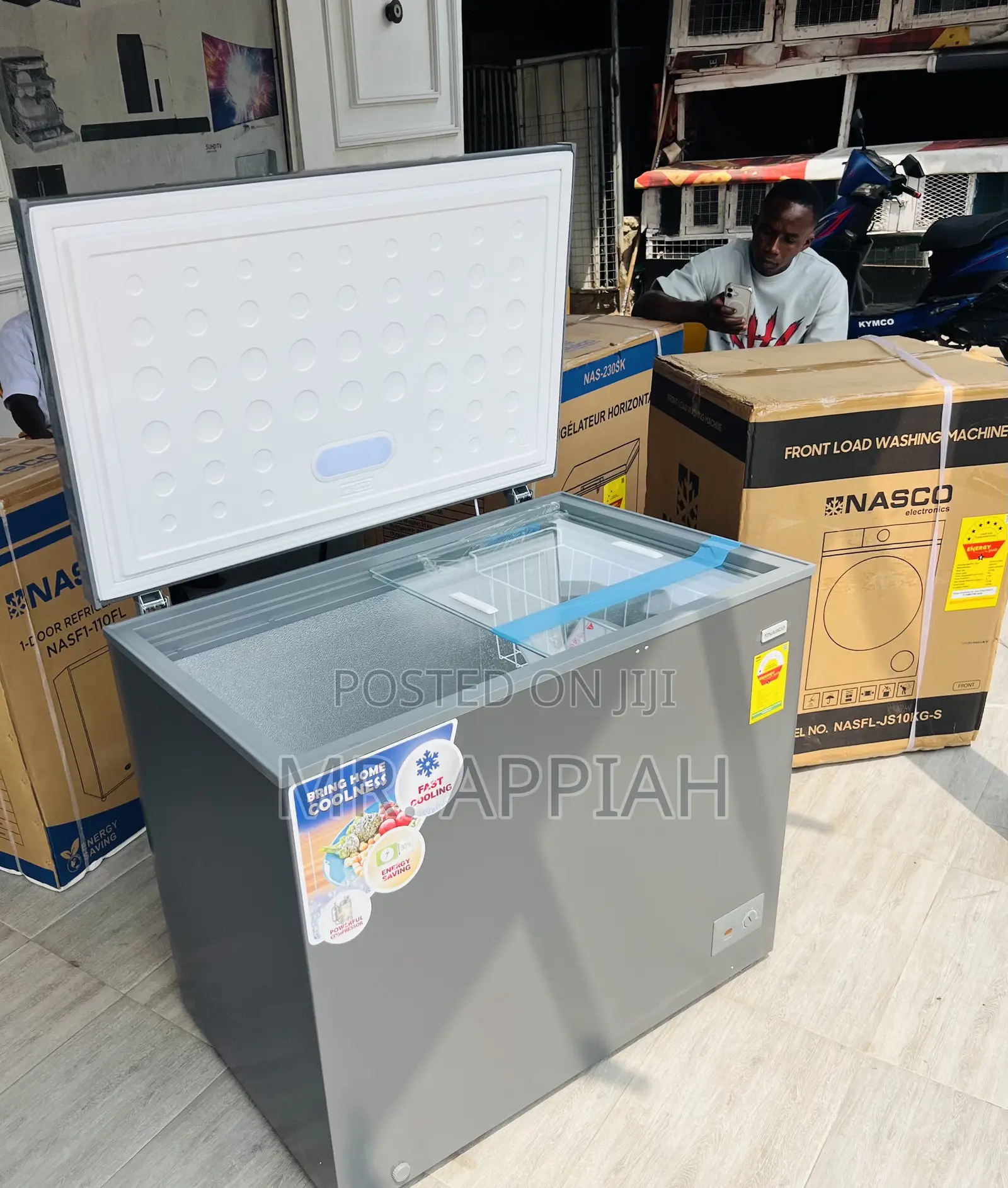 Shop Classic Nasco 238L Single Door Chest Freezer(Gray)Nas300fl