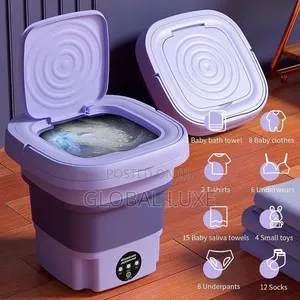 Foldable Mini Washing Machine – Portable & Space-Saving