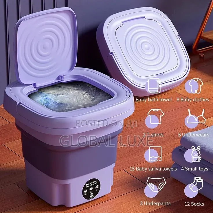 Foldable Mini Washing Machine – Portable & Space-Saving
