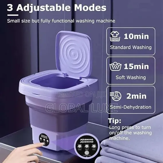 Foldable Mini Washing Machine – Portable & Space-Saving