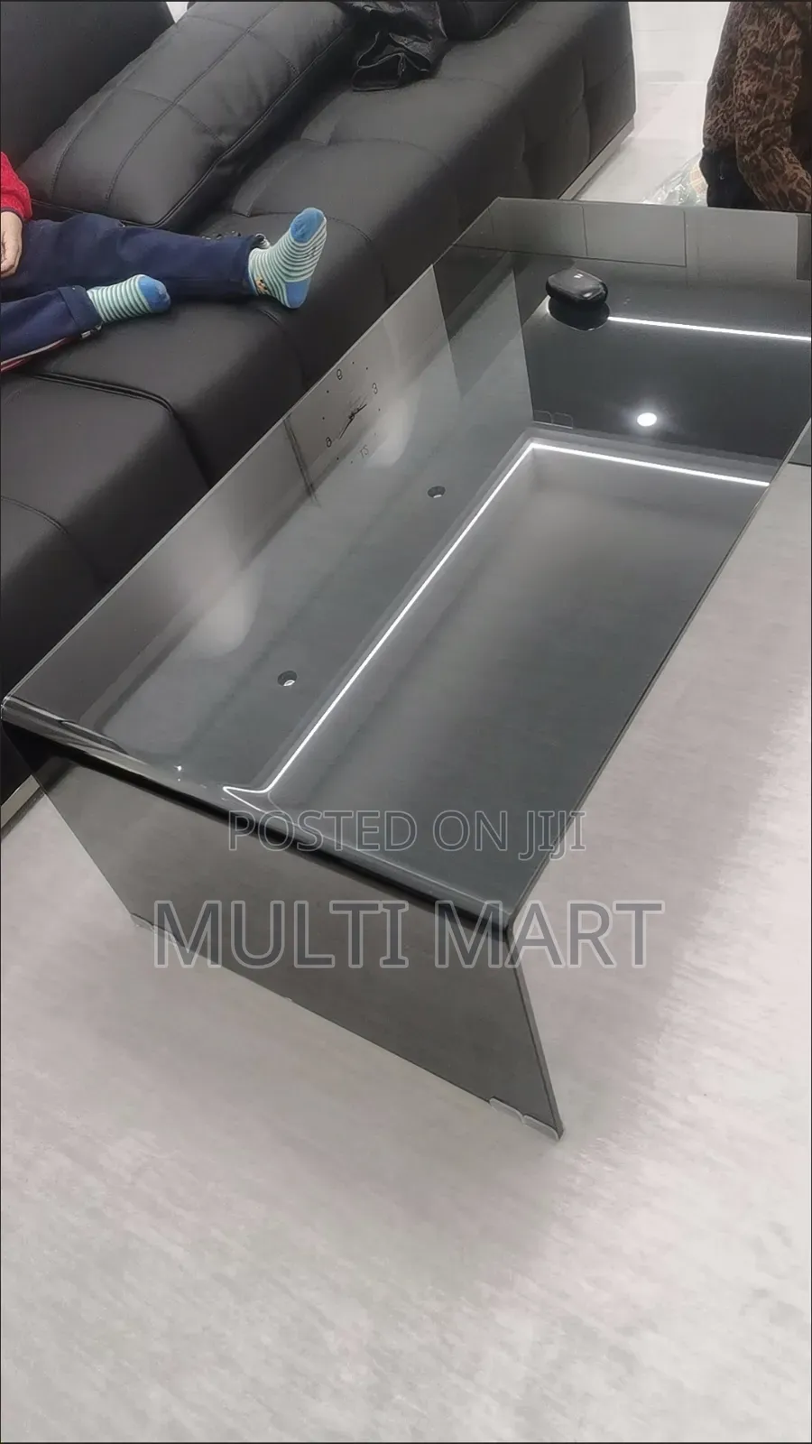 Heavy Duty Coffee Tempered Glass Center Table Living Room Table Curved