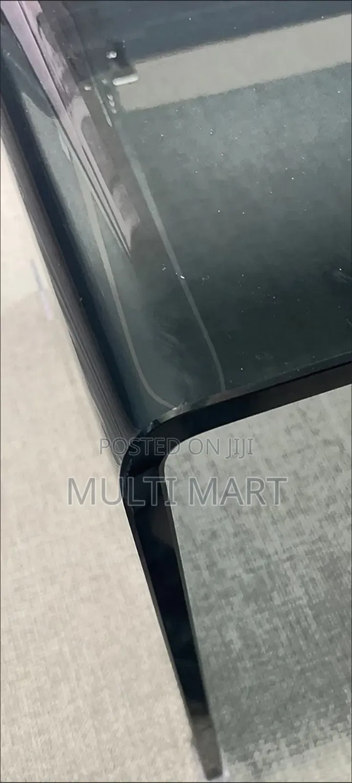 Heavy Duty Coffee Tempered Glass Center Table Living Room Table Curved