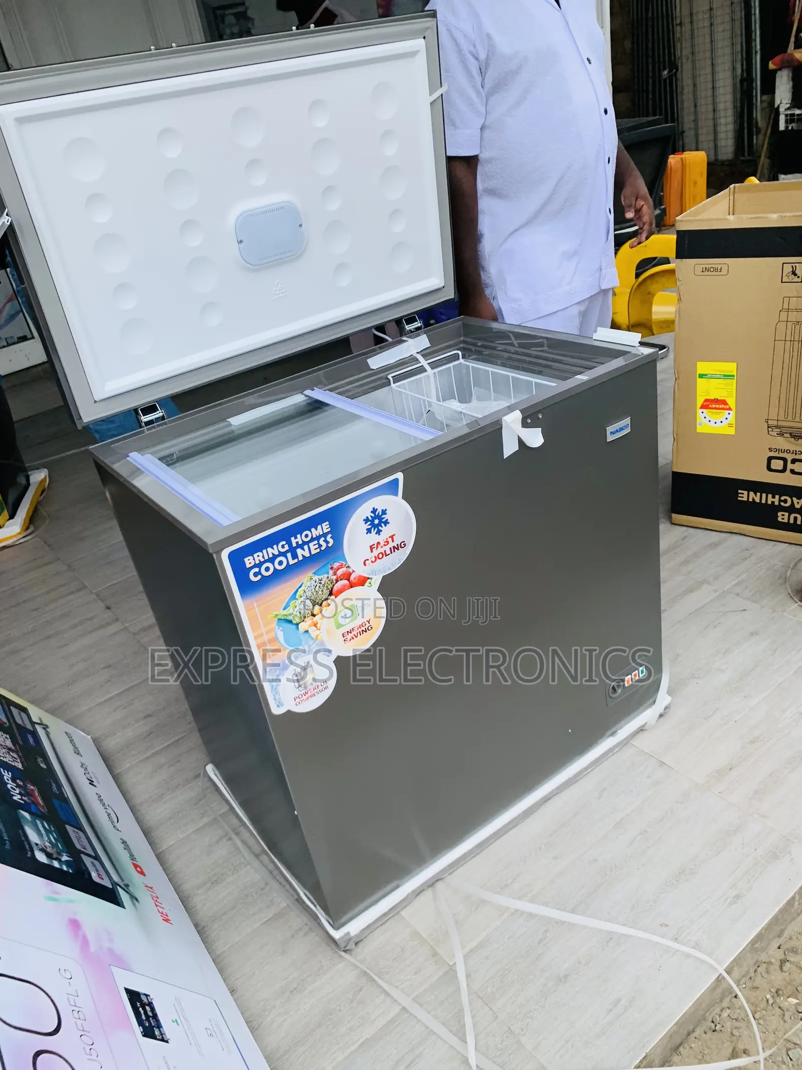 Available Now at Store Nasco 198Ltrs Chest Freezer (NAS-230SK)