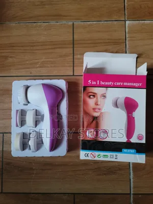 5-in-1 Electric Facial Brush - Purple/White