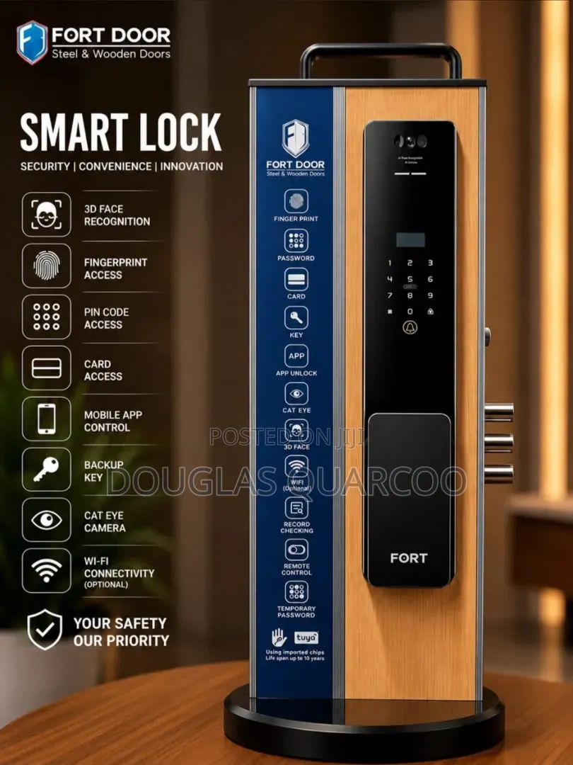 Fort Smart Lock With Face Id, Fingerprint and With Card