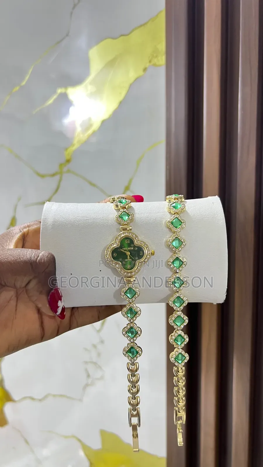 Watch Bracelet, Bangles , Necklace and Earrings