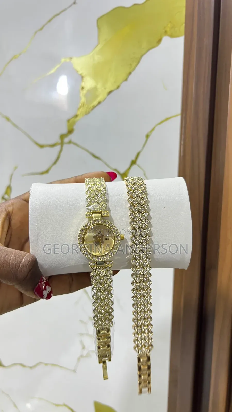 Watch Bracelet, Bangles , Necklace and Earrings