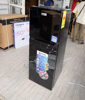 Super Classic Nasco Pf 216tbg 2 Door Refrigerator(Mirror)Black
