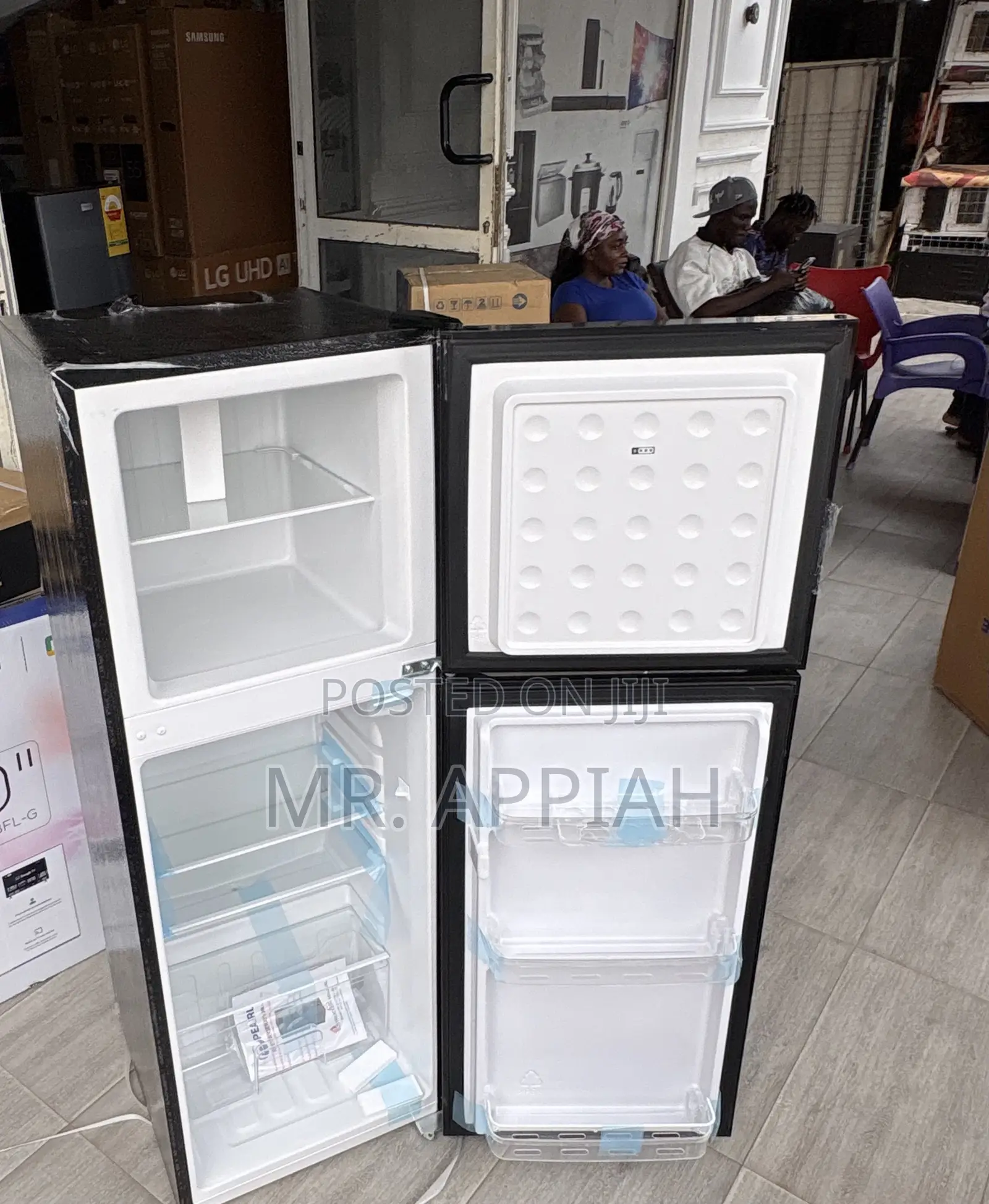 Manual Defrost Nasco Pf 216tbg 136L Top Mount Freezer Fridge(Mirror)