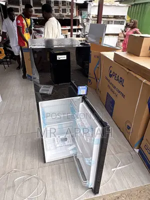 New Pearl Pf 216tbg Top Mount Freezer Fridge(Mirror)Black 