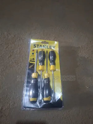Stanley 4-Piece Screwdriver Set (Essential / Standard Cushion Grip)