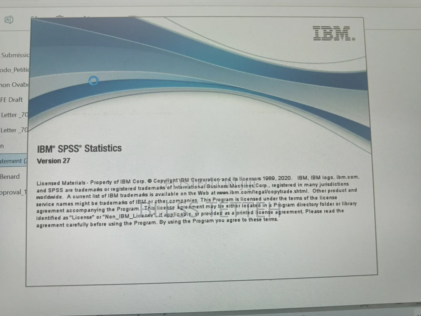 SPSS V27 & Stata