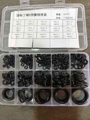 300pcs Rubber O-Ring Assortment Kit With Storage Box