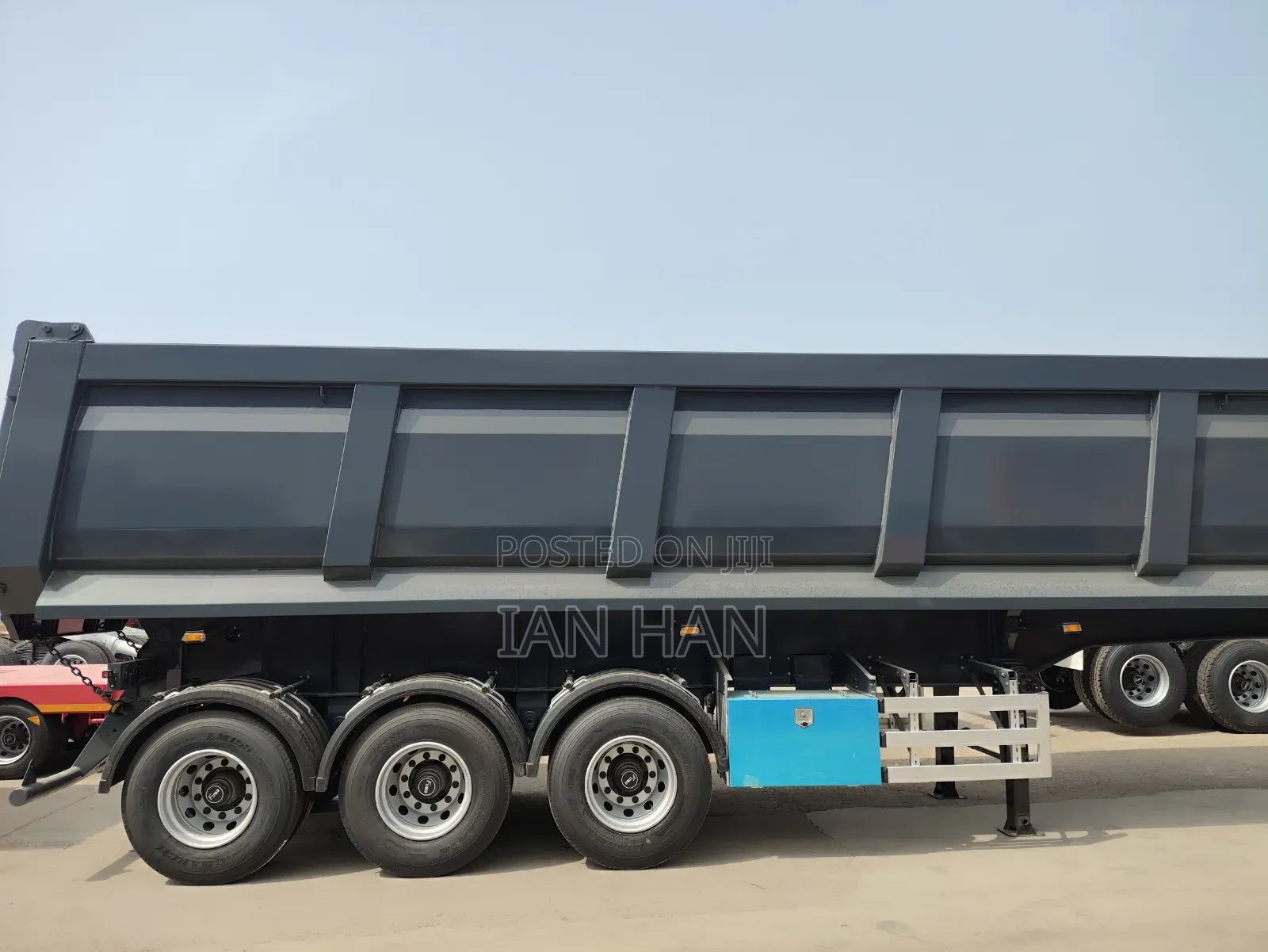 3/4 Axles Dump Trailer Two Months by Sea