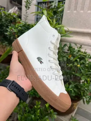 High Top Lacoste Sneaker Comes in Different Colours , Swipe > 