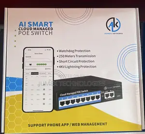 8port Ai Smart Poe Switch Cloud Managed Ak Power Network