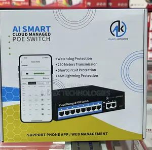 8port Ai Smart Poe Switch Cloud Managed Ak Power Network