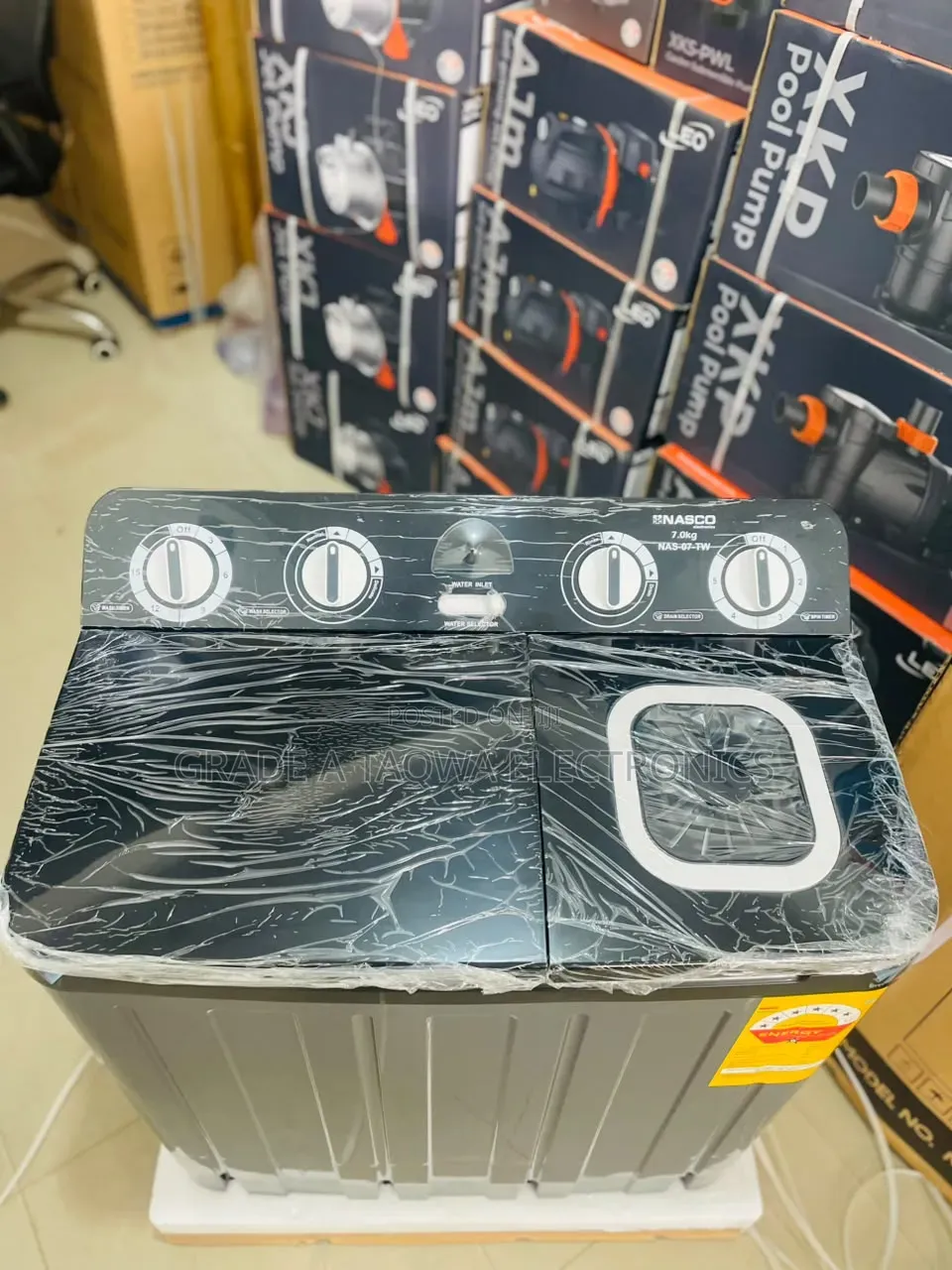 Nasco Made Semi-Automatic Twin-Tub Top Load Washing Machine