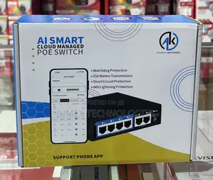 4port Ai Smart Cloud Managed Poe Switch Ak Power Network