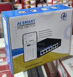 4port Ai Smart Cloud Managed Poe Switch Ak Power Network