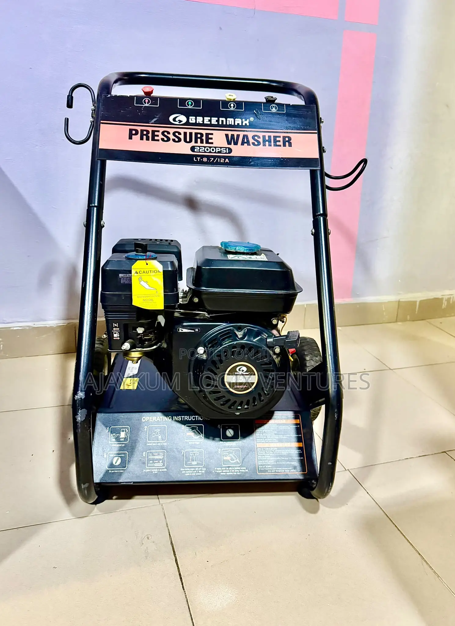 Gasoline Pressure Washer 2,200PSI