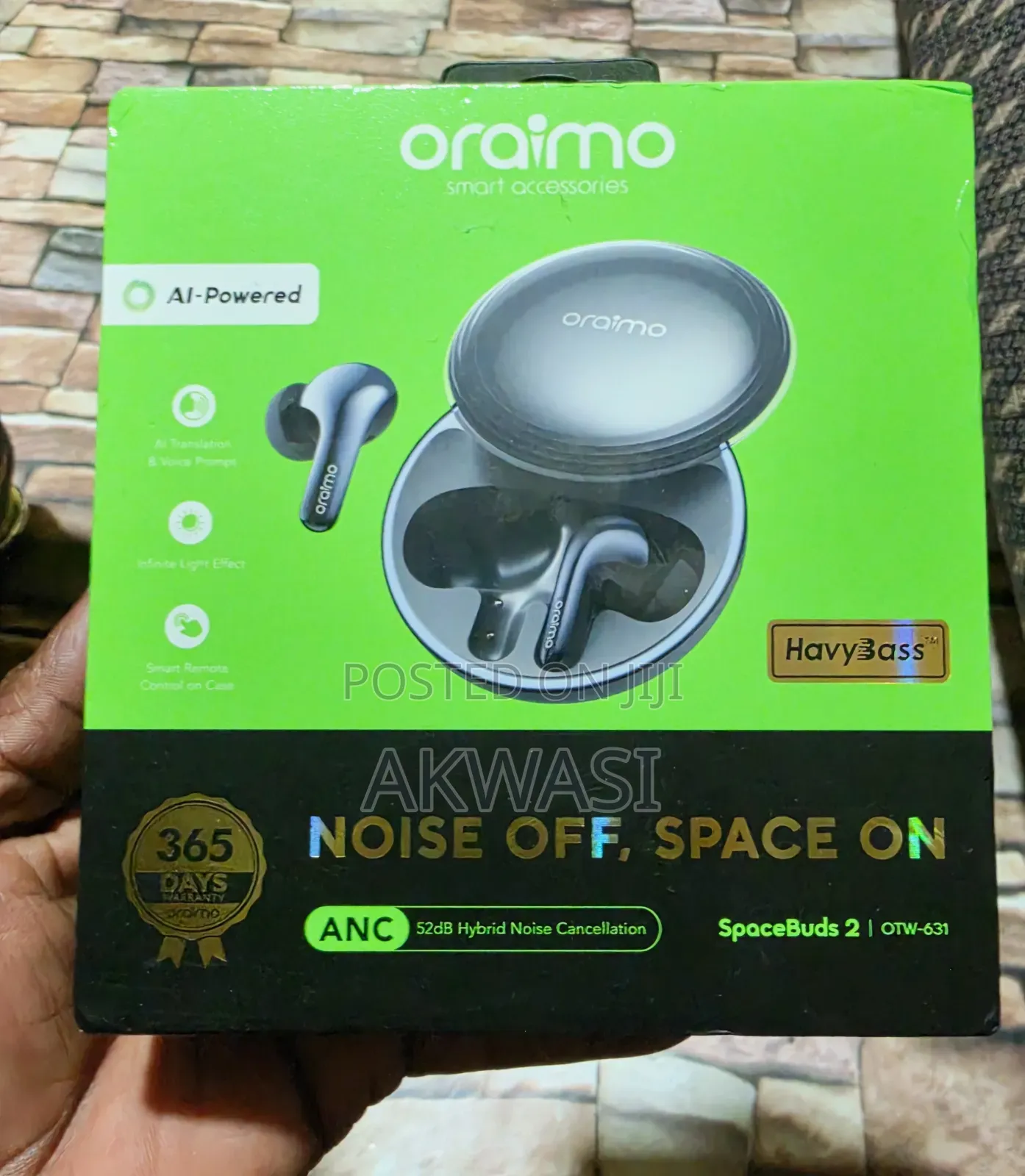 Oraimo SpaceBuds 2 Al Smart 45hrs Playtime True Wireless Earbuds