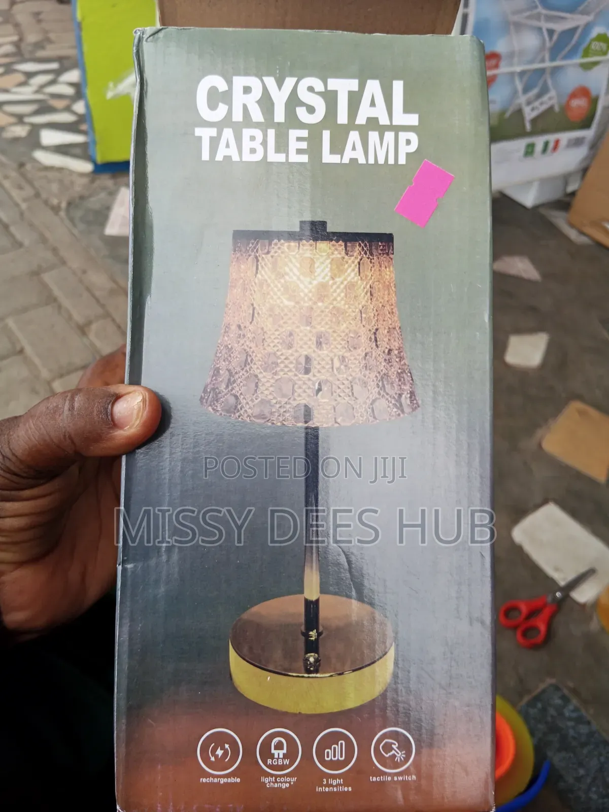Crystal Table Lamp (Rechargeable)