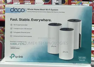 Deco M4 AC1200 Whole Home Mesh Wi-Fi System Fast. Stable. Everywhere.